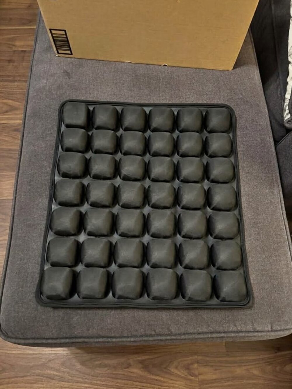 Black Inflatable Airplane Travel Seat Cushion